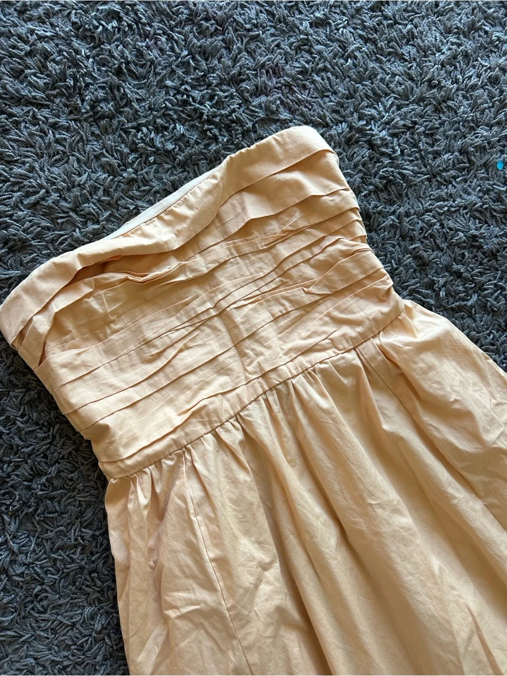 Abercrombie & Fitch Emerson Strapless Maxi Dress in Pale Peach Size MT